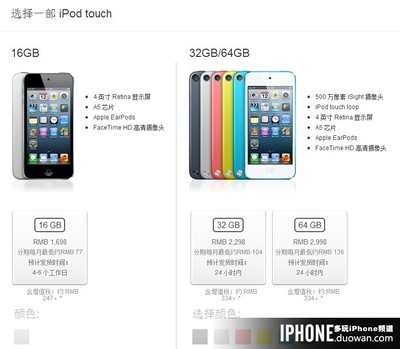 ipodtouch和iphone的区别(ipod touch对比)